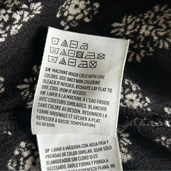 American Eagle Women's Plunge Neck Flare Sleeve Wrap Blouse, Small - Picture 5 of 5